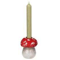Artikel Deko Pilz Fliegenpilz Stabkerzenhalter als Tischdekoration 9cm