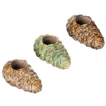 Artikel Teelichthalter Tannenzapfen Design Kerzenhalter 8cm 3St