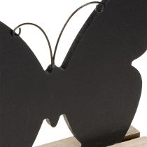 Artikel Tischdeko Holz Deko Schmetterling Schwarz Natur 15cm 6 St