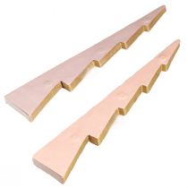 Artikel Tischdeko Tannenbaum Wabenpapier Apricot Gold H30cm 2 St