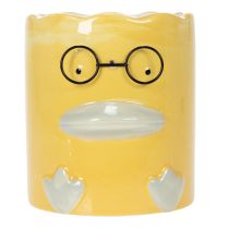 Artikel Vase zylindrisch Dekorative Keramik Ente für ein stilvolles Zuhause 13cm 2St
