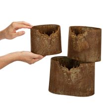 Artikel Pflanzgefäß Hirsch Metall oval Rost rustikal 3er-Set 24cm