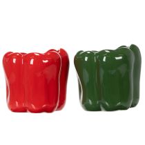 Artikel Paprika Keramik Übertopf für moderne Küchendeko passend zu jedem Einrichtungsstil 13cm 2St