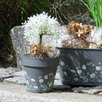 Artikel Blumentopf mit zarten Wiesenblumen Design praktischer Einsatz auf Balkon oder Terrasse 15cm 3St
