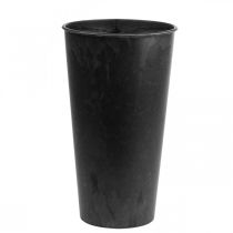Bodenvase schwarz Vase Plastik Anthrazit Ø19cm H33cm