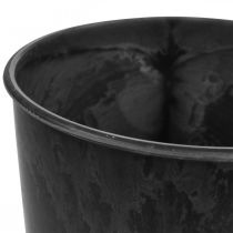 Artikel Bodenvase schwarz Vase Plastik Anthrazit Ø17,5cm H28cm