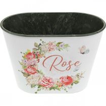Artikel Pflanzgefäß, Dekotopf Rosen, Blumenschale L19cm H12,5cm