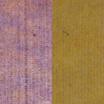 Filzband, Topfband, Wollband zweifarbig Senfgelb, Violett 15cm 5m