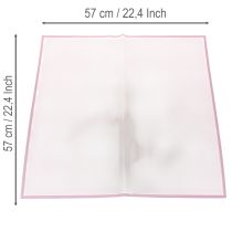 Artikel Transmatt Folie Rosa nassfest Floristikfolie 57cm Zuschnitt für Blumensträuße 20St