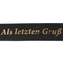 Artikel Gedenkschleife mit Schriftzug Als letzten Gruß für Trauerfloristik 20m