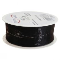 Artikel Trauerband Schwarz Pusteblume Unvergessen 40mm 15m