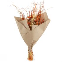 Artikel Deko-Trockenstrauß "Distel & Schafgarbe" Orange-Natur in Gebleicht, 55cm, 150g - Landhaus-Stil