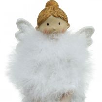 Türstopper Weihnachtsengel, Engel Figur H38cm Weiß