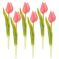 Artikel Hochwertige Tulpenblume als naturgetreue Nachbildung für Tischvasen 21cm 6St