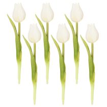 Artikel Künstliche Tulpe realistische Dekoration Langlebige Kunstblume für zuhause 21cm 6St