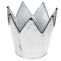 Artikel Übertopf Krone Metall Deko Zink Ø21,5/19,5/17cm 3er-Set