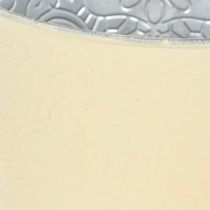 Artikel Übertopf Metall Blumenübertopf Pastell Gelb Ø16cm H14cm
