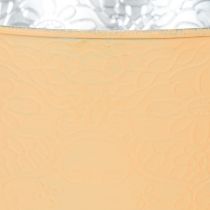 Artikel Übertopf Metall Blumenübertopf Pastell Orange Ø20cm H16cm