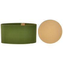 Artikel Übertopf Papier Dunkelgrün Blumentopf Ø19cm H14cm 3 St
