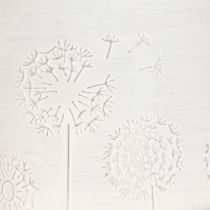 Artikel Übertopf Pusteblumen Blumentopf Weiß Ø9,5cm H11cm