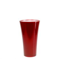 Vase „Fizzy“ Ø13,5cm H20cm Rot, 1St