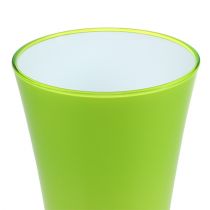 Vase „Fizzy“ Ø14,6cm H21cm Apfelgrün, 1St