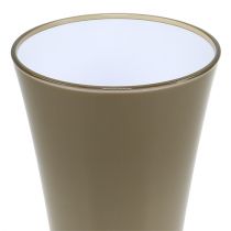 Vase „Fizzy“ Platingrau Ø20cm H35cm, 1St