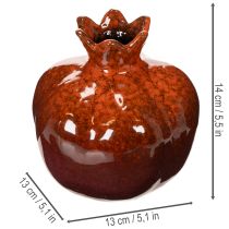 Artikel Keramik Granatapfel Dekoration glänzend 14cm