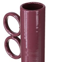 Artikel Vase modernes kunstvolles Design langem Hals und runden Griffen für stilvolle Innenräume 24cm
