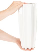Artikel Blumenvase geriffelt Moderne Dekovase 38cm
