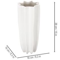Artikel Blumenvase geriffelt Moderne Dekovase 38cm