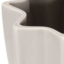 Artikel Vase gerillt modern Hohe Dekovase für Trockendeko 38cm