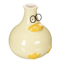 Artikel Entenfigur Vase Keramik fröhliches Design optimal für moderne Innenräume 15cm 2St