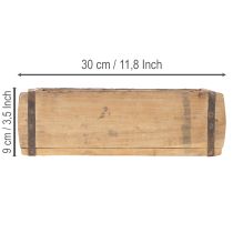 Artikel Vintage Holzkiste Pflanzkasten Ziegelform Holz 30cm