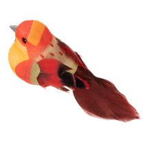 Artikel Vogel künstlich mit Draht für Basteln Bunte Dekoration zu jeder Jahreszeit 8cm 12St