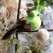 Artikel Vogel künstlich mit Draht für Basteln Bunte Dekoration zu jeder Jahreszeit 8cm 12St