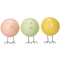 Artikel Dekorative Küken Figuren als fröhlicher Blickfang für Frühlings und Osterzeit 12cm 3St