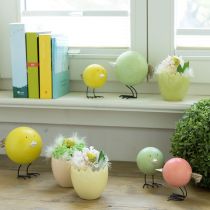 Artikel Dekorative Küken Figuren als fröhlicher Blickfang für Frühlings und Osterzeit 12cm 3St