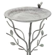 Artikel Vogeltränke zur Dekoration mit filigranem Blatt Muster im Vintage-Stil 74cm