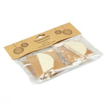 Artikel Wabenbälle Wabenkugeln Weihnachten Creme Glitter Ø7cm 4St