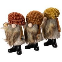 Artikel Wichtel Figur mit Bart und Zipfelmütze 10cm 3St