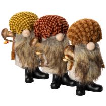 Artikel Wichtel Figur mit Bart und Zipfelmütze 10cm 3St