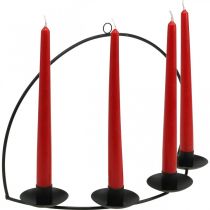 Artikel Wandkerzenhalter Schwarz Metall Stabkerzenhalter 35×24cm
