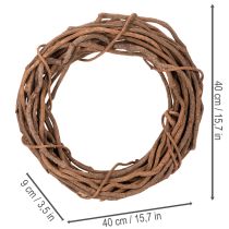 Artikel Weidenkranz Natur als Bastelkranz für Floristik 40cm