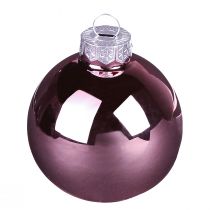 Artikel Weihnachtsbaumkugeln aus Glas Rosa Apricot Ø6cm 24 St