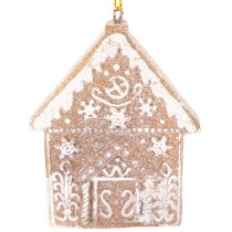 Artikel Weihnachtsanhänger Honigkuchen Optik Rentier Lebkuchenmann Schneeflocke 7cm 4st