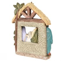 Artikel Weihnachtskrippe mit Figuren Krippe Weihnachten 15,5×7×20cm