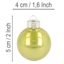 Artikel Christbaumkugel Set Bunte Weihnachtskugeln glänzend 40mm 24St