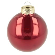 Artikel Weihnachtskugel Set Glänzende Festdeko 6cm 24St