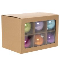Artikel Christbaumkugel glänzend im Set Bunte Farben 95mm 10St